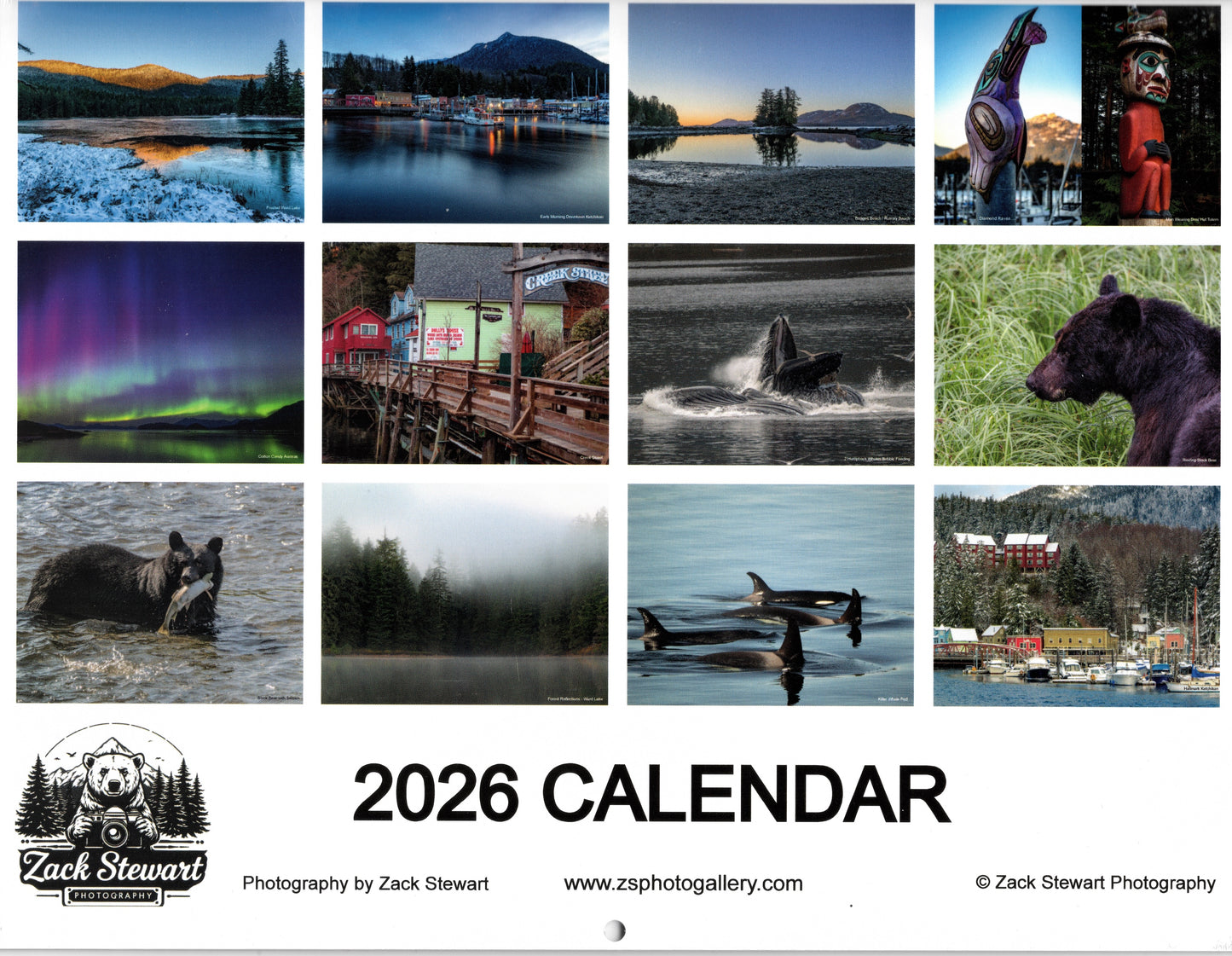 2026 Alaska Calendar - Zack Stewart Photography