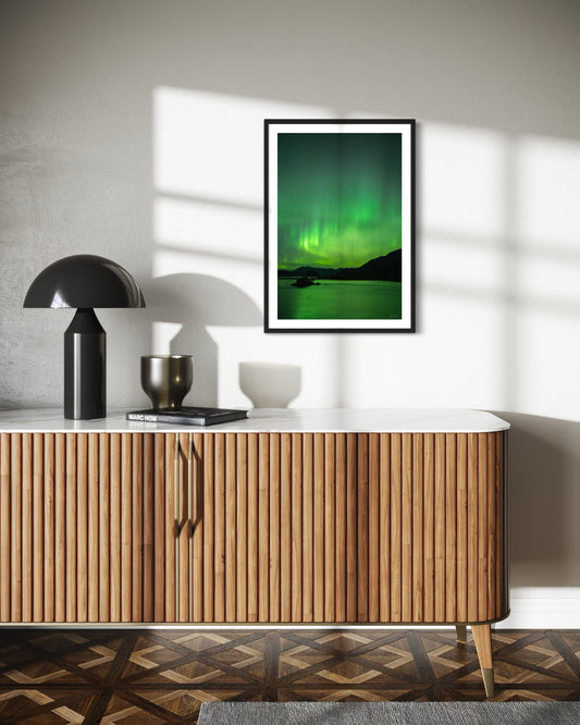 Emerald Aurora over Behm Canal - Wall Art Photo Print - Zack Stewart Photography