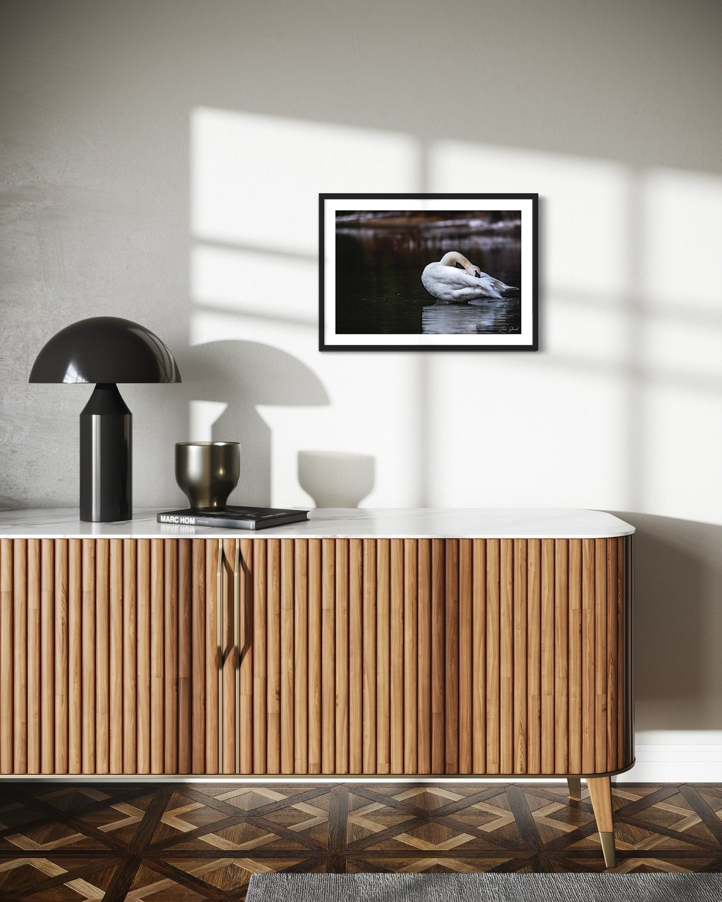 Swan Bath - Wall Art Photo Print - Zack Stewart Photography