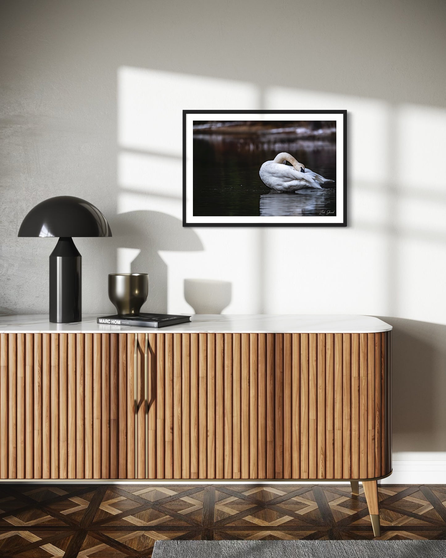 Swan Bath - Wall Art Photo Print - Zack Stewart Photography