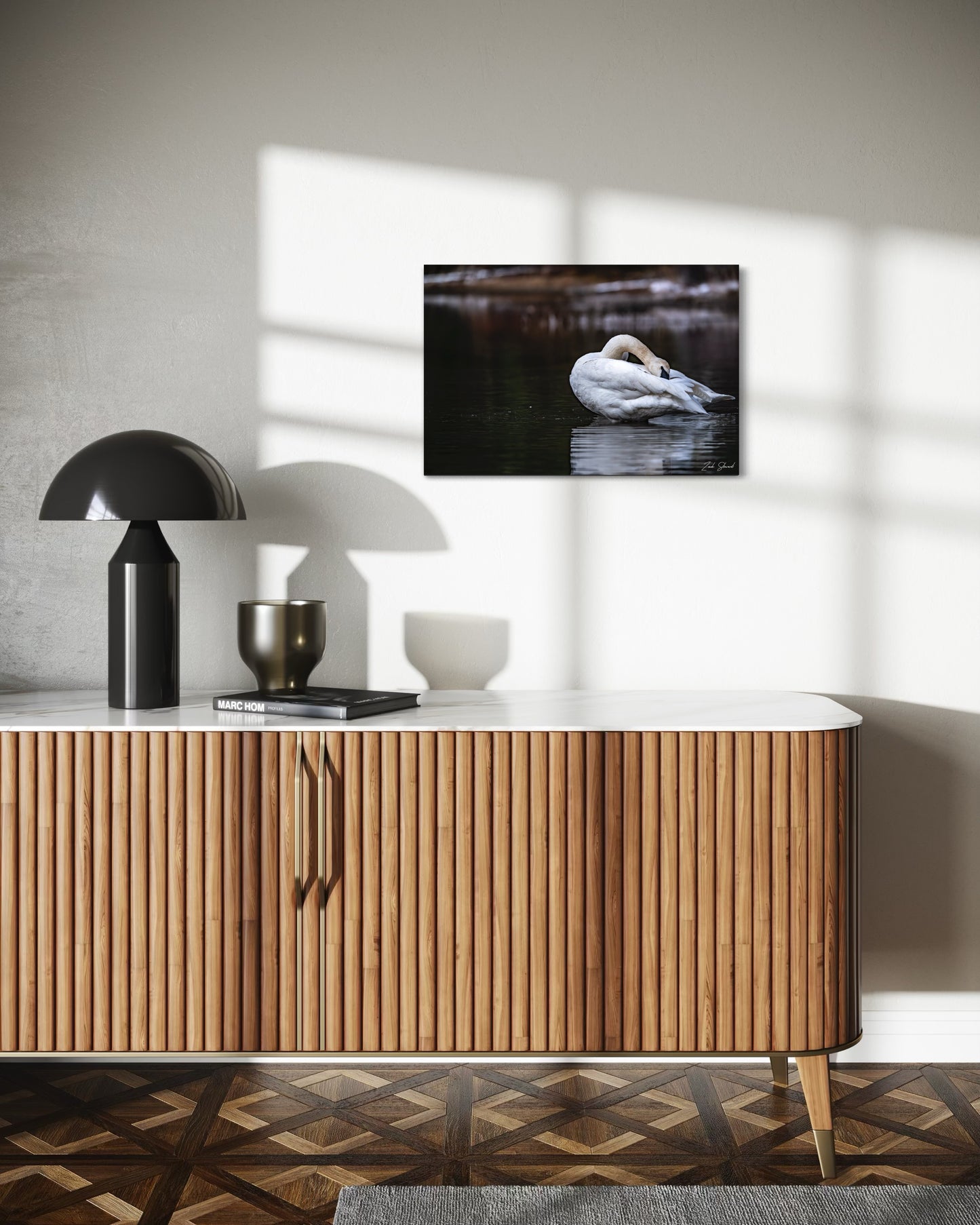 Swan Bath - Wall Art Photo Print - Zack Stewart Photography