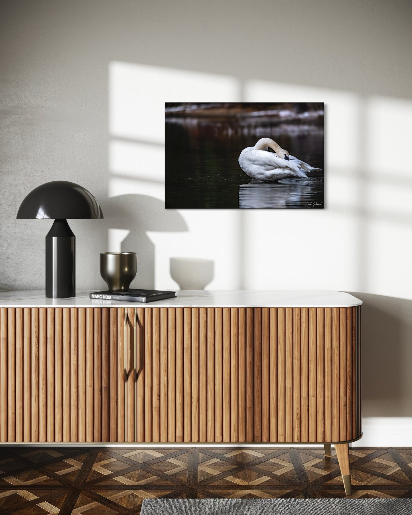 Swan Bath - Wall Art Photo Print - Zack Stewart Photography