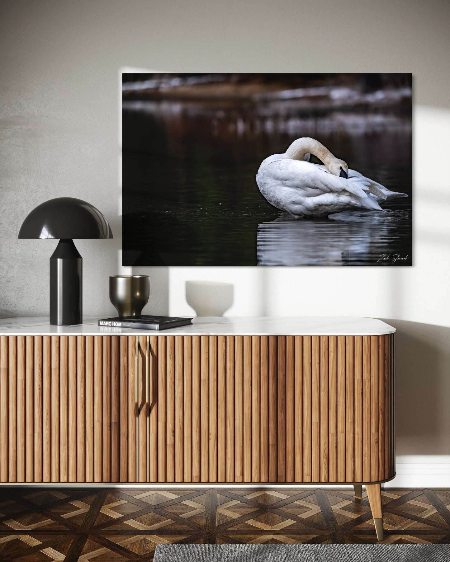 Swan Bath - Wall Art Photo Print - Zack Stewart Photography