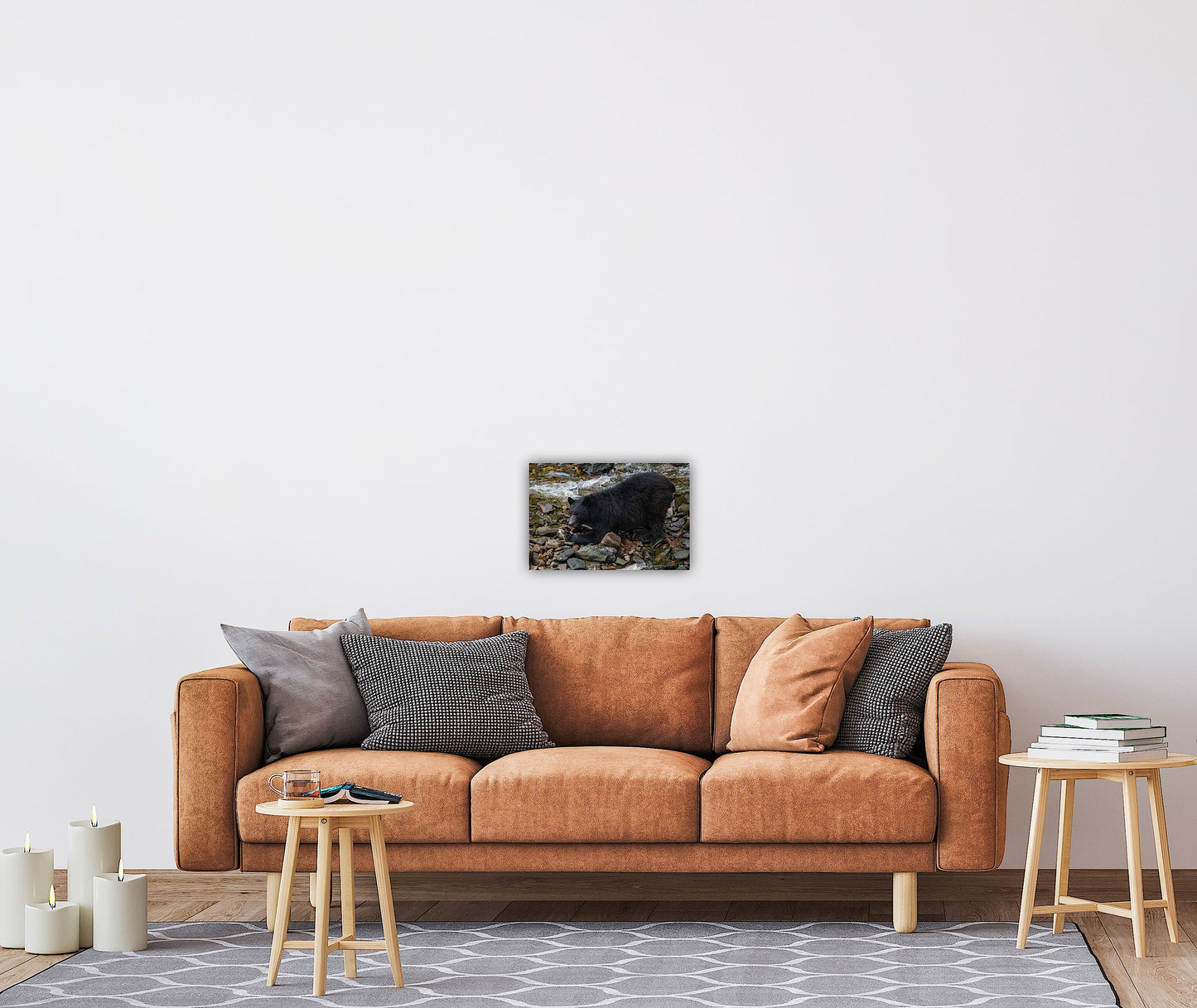 "The Feast" Black Bear Feasting on Salmon - Wall Art Photo Print