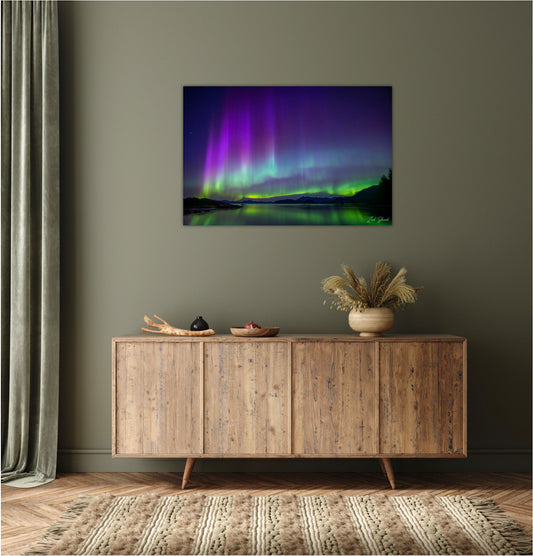 Cotton Candy Auroras -  Wall Art Photo Print - Zack Stewart Photography