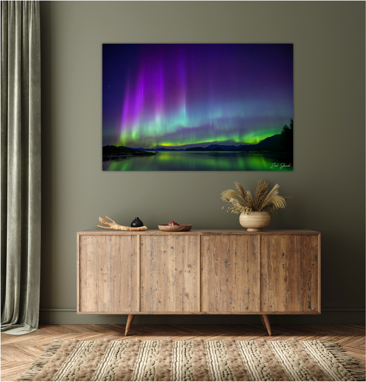 Cotton Candy Auroras -  Wall Art Photo Print - Zack Stewart Photography