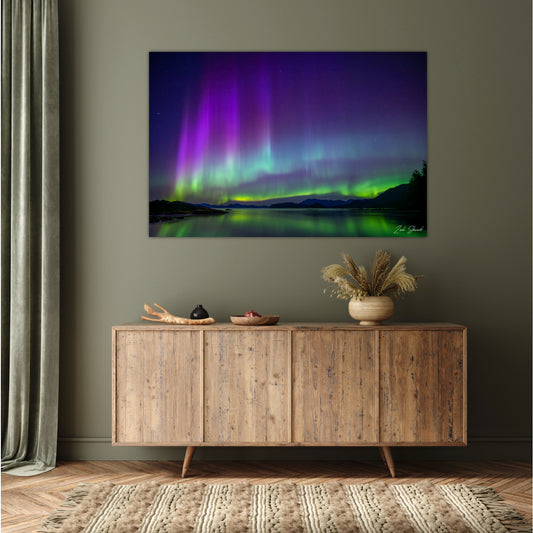 Cotton Candy Auroras -  Wall Art Photo Print - Zack Stewart Photography