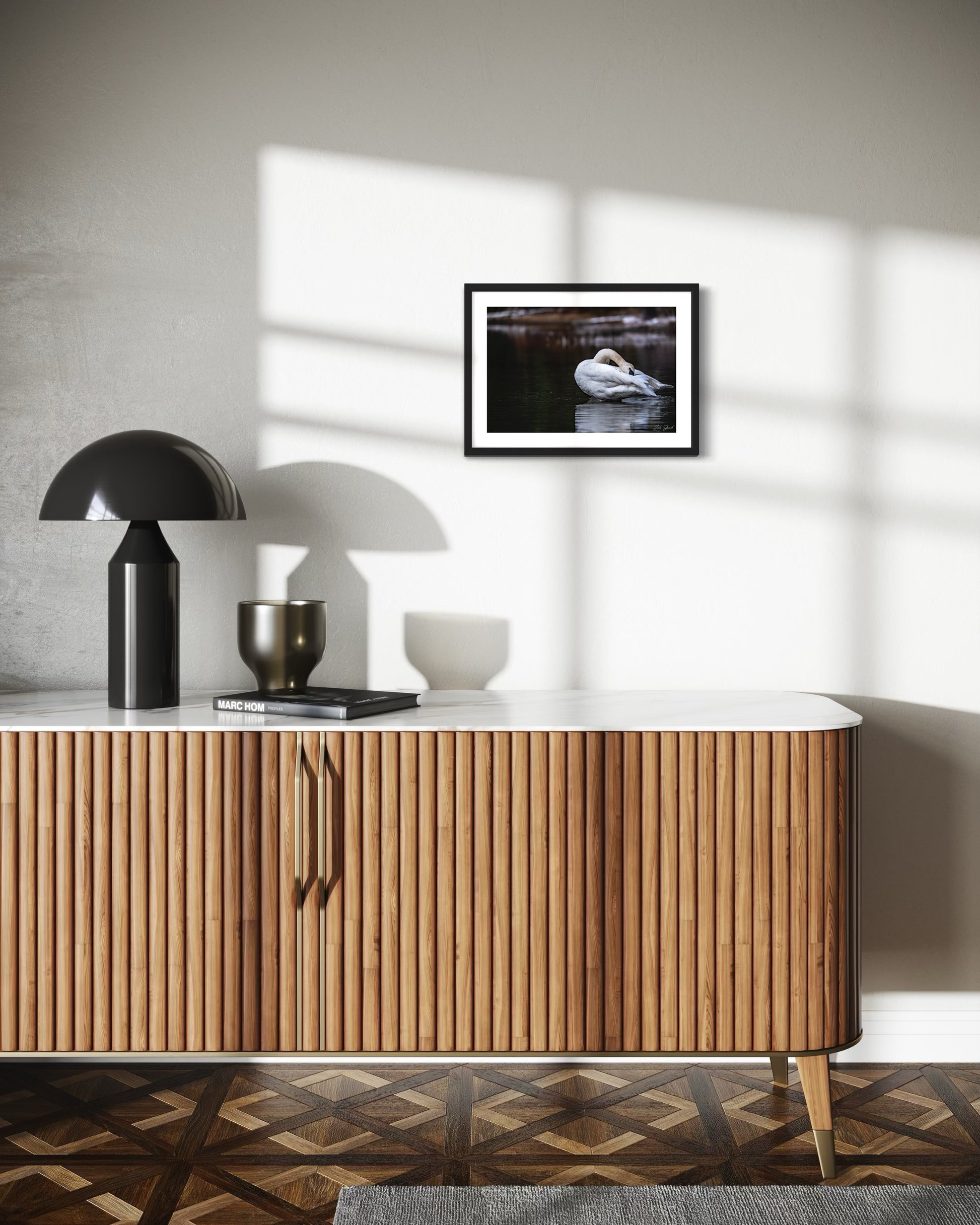 Swan Bath - Wall Art Photo Print - Zack Stewart Photography